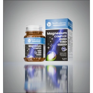 Magnezyum Complex 3'lü Formül (Kas, Uyku, Enerji Desteği) Bisglisinat, Malat, Sitrat 30 Tablet