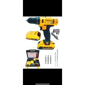 12 V 1.2 Ah Çift Metal Şanzıman Çift Akülü Şarjlı Vidalama Matkap + 5 Parça Uç