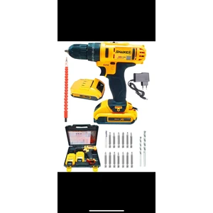 12 V 1.2 Ah Çift Metal Şanzuman Çift Akülü Şarjli Vidalama Matkap + 24 Parça Uç Hediyeli