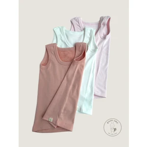 3’lü Sırtı Havlu Dokumalı Dikişsiz Erkek - Kız Çocuk Atlet |  %100 Pamuk | 3 Renk | 1-4 Yaş | Ter Emici