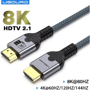 3-Metre Ultra Sertifikalı HDMI 2.1 Kablo 48Gbps 8K/60Hz,4K/120Hz,4K/60Hz, Earc, Hdcp 2.2, D-Hdr, Dolby Vision, Dolby Atmos Ce Lisanslı Örgülü Sağlam