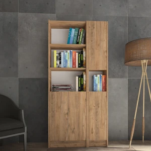 Yeti Mobilya Kuta FLAT85 Kitaplık 4 Kapaklı Kütüphane