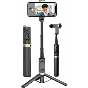 Q12 Tripod Wireless Uzaktan Kumandalı Bluetooth Selfie Çubuğu Telefon Tutucu Uzayan Model