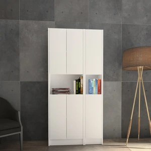 Yeti Mobilya Kuta FLAT85 Kitaplık 6 Kapaklı Kütüphane