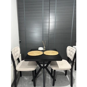 70X70 Yemek Masası Balkon Cafe Masa Sabit Masa Mutfak