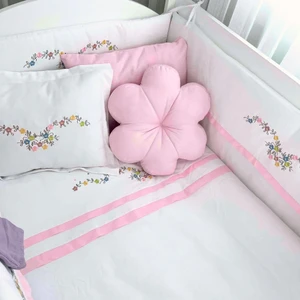 Kista Baby Park Yatak Bebek Uyku Seti Nevresim Takımı 70x110 Flower Pembe