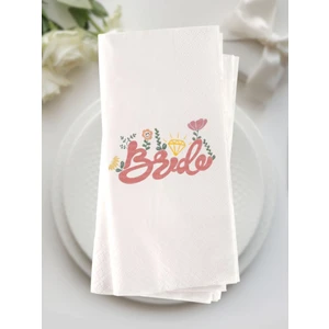Lion Baskı ve Organizasyon Bride Baskılı Peçete 20 Adet