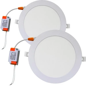 LED Panel Spot Beyaz 9W 14CM 2 Adet HT-0506