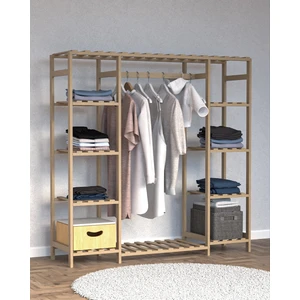 Ahşap Açık Gardırop, Masif Ahşap Gardırop 40X150X150