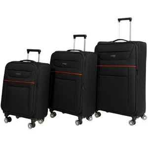 Siyah Unisex 3'lü Valiz Seti FSL0012-2025 4 Tekerlekli