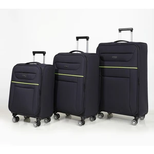 Lacivert Unisex 3'lü Valiz Seti FSL0012-2025 4 Tekerlekli