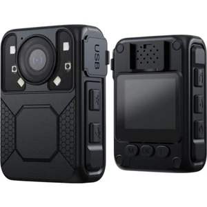 Gece Görüşlü Ekranlı Yaka Kamerası 64 GB Dahili Hafıza