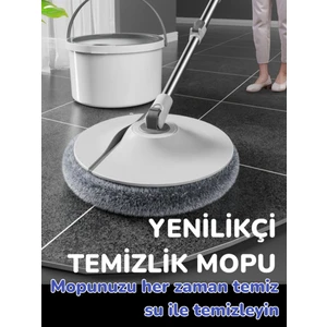 Temiz Kirli Suyu Ayırma Özellikli Mop Seti + 1 Adet Bez