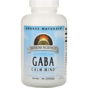Source Naturals, Gaba Calm Mind, 750 Mg, 180 Capsules.made In Usa 3945