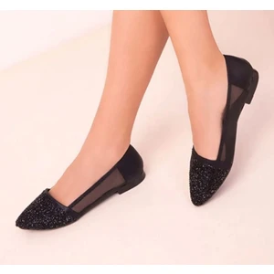 Taşlı Yanı Tüllü Günlük Şık Güncel Trend Babet