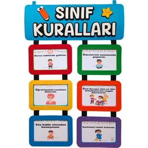 Keçe Sınıf Kuralları Panosu