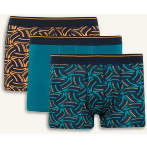 Regular Fit Baskılı 3'lü Boxer B0495AX25SP