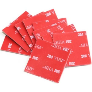 25X25 mm Kare 3M Çift Taraflı Bant (10LU Paket)