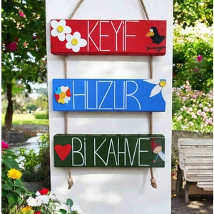 Dükkanı Hayalim Bahçe Süsü Duvar Süsü Balkon Süsü Dekorasyon Teras Kapı Süsü Mutfak Süsü Hediyelik Eşya Ölçü 60*30
