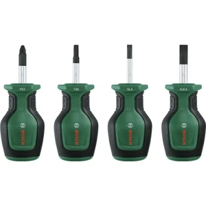BOSCH Topaç Kısa Tornavida Takımı 4 Parça