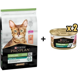 Pro Plan Somonlu Kısırlaştırılmış Kedi Maması 3 kg + 2 Adet Pro Plan Somonlu Kısır Kedi Konservesi 85 gr