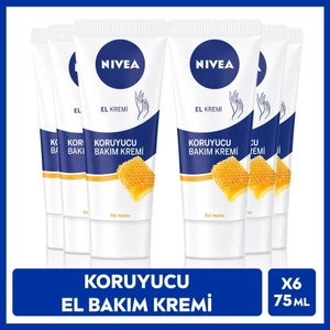 Koruyucu El Kremi Balmumu ile Koruyucu Etki,gül Kokulu Formül 75MLX6 Adet