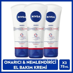 Nıvea Onarıcı El Kremi 75 ml x 3