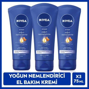 Nıvea Besleyici ve Derinlemesine Bakım El Kremi 75 ml x 3