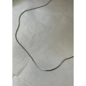 Mith Sb Takı Paslanmaz Çelik Ince Italyan Zincir 45CM Kolye - Sılver