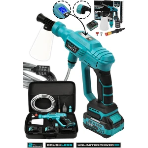 21V Kömürsüz Motor Yüksek Basınçlı Akülü Oto Araba Yıkama Makinesi Şarjlı