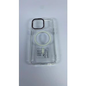 Apple iPhone 15 Pro Max Uyumlu Hoparlör Korumalı Magsafe Transparan Rex Cover Silikon Kılıf