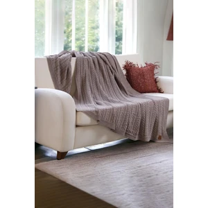 Mathilda Örgü Yumuşak Koltuk Şalı, Evde Kullanılabilir Hafif Tv Battaniyesi
