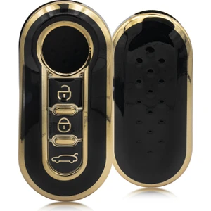 Rem Anahtar Doblo Fiorino Punto Ducato 3 Buton Sustalı Nano Anahtar Kılıfı Siyah