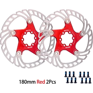 Ledong Shop A 180MM Kırmızı 2 Adet Stil Ztto Yeni Dh Fren Yüzen Rotor mm Mtb Bisiklet Hidrolik Fren Paslanmaz Çelik Dağ Yol Bisikleti Parçaları (Yurt Dışından)