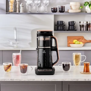 Robotea Pro Quartz 4 in 1 Konuşan Çay Makinesi Black Copper