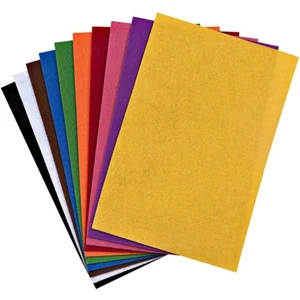 Renkli Keçe 20X30 cm 10 Renk 180 gr Ince Etkinlik Hobi Için Kansorejen Madde Içermez