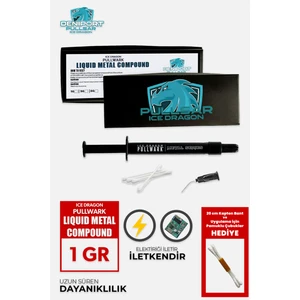 Icedragon® Pullwark™ Metal Series™ 128W/M-K Sıvı Soğutma/Likit Metal/Sıvı Metal Yüksek Performanslı ve İletken Macun