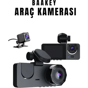 Üç Kameralı Wi‑fi Araç Içi Kamera – Gps Takip & G-Sensor Özellikli Güvenlik Çözümü