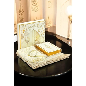 Çeyizlik Gelin Bohça Seccade Seti lik Şal Termo Deri Kuranı Kerim