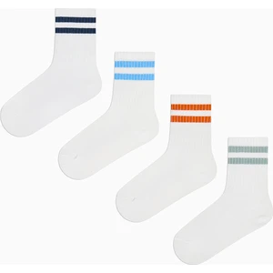 Erkek Çocuk Double Stripe 4lü Soket Çorap