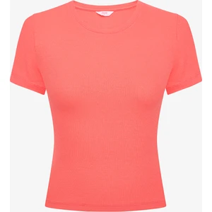 Mercan Bisiklet Yaka Slim Fit Tişört