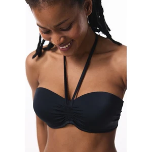 Siyah Pop Up Push Up Balenli Bikini Üstü