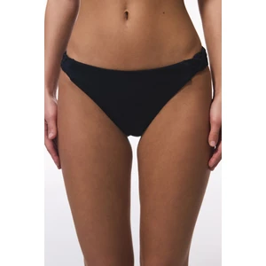 Siyah Macrame Düşük Bel Bikini Altı