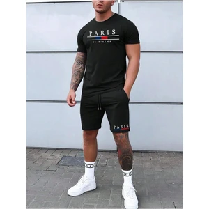 Yoho Sport Unısex Parıs Baskılı Tişört Şort Takımı