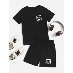 Yoho Sport Unısex Smıle Baskılı Tişört Şort Takımı