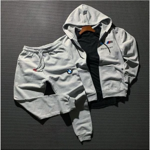Yoho Sport Bmw Fermuarlı Ceket ve Kışlık Eşofman 2'li Kombin