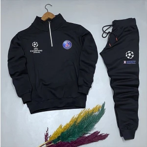 Yoho Sport Yarım Fermuarlı Polar Sweat + Eşofman