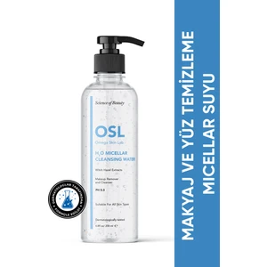 OSL Omega Skin Lab - Makyaj Ve Yüz Temizleme Micellar Suyu - H2o Micellar Cleanser Water 200ml