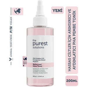 The Purest Solutions Hassas Ciltler İçin Arındırıcı ve Aydınlatıcı PHA Pembe Tonik