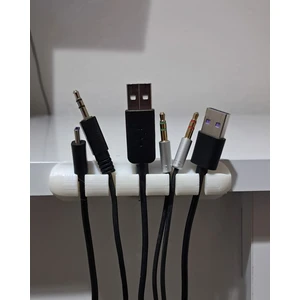 Kablo Düzenleyici 5'li Kablo Tutucu (Beyaz) Güçlü Tutunma Sağlar